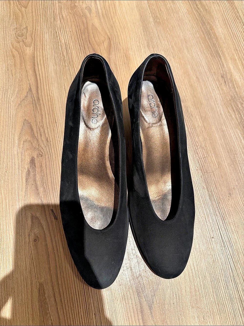 Arche Musaby Black Nubuck Heel Size 40